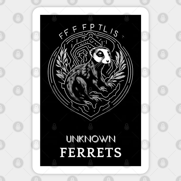 Design for exotic pet lovers - ferrets Sticker by UNKNOWN COMPANY